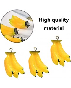 ZY1R-22-30p Imitated Food Banana Yellow Micro Model Charms Resin Pendants with Loop for DIY