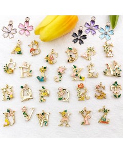 ZY26-01-300p-Pendant Garden Fairy Tale Enamel Charms for DIY