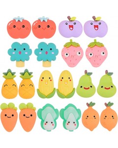 ZY1R-24 Slime Charms Cute Opaque Resin Cabochons Flatback for DIY Crafts 30pc