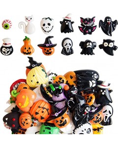 SZ15-20-50p-Halloween Slime Charms Kalolary Halloween Resin Flatback Charms