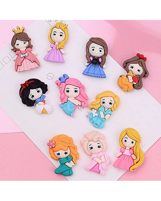 SZ15-34-80P-Cartoon Princess Cute Girls Embellishments DIY Phone Crafts