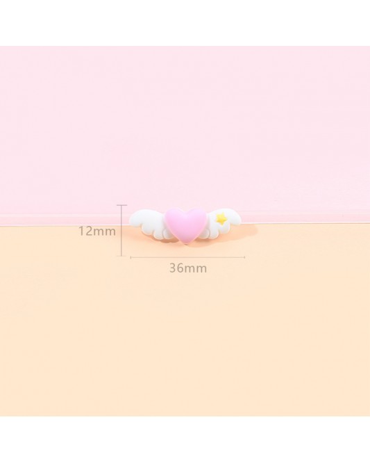 YZ13-100p-U31  20p  RC005 Cartoon Beautiful Girl Magic Wand DIY Resin Charms