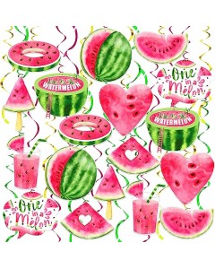 SZ15-41-60p-DIY Watermelon Ornaments in Various Shapes