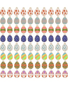 ZL33-10-10P-Easter Eggs Colored Pendants Accessories for Necklace Bracelet  Making