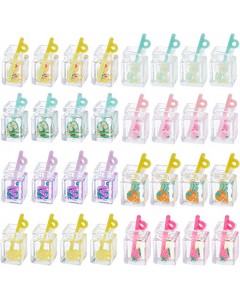 ZL33-12-10P-Mini Drink Bottle Pendants Resin Fruit Juice Charms Cup for DIY Making